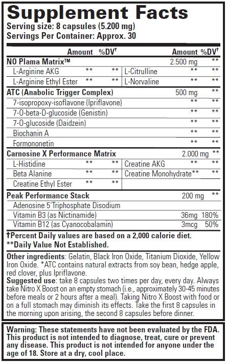 Nitro X Boost 240 kapsul
