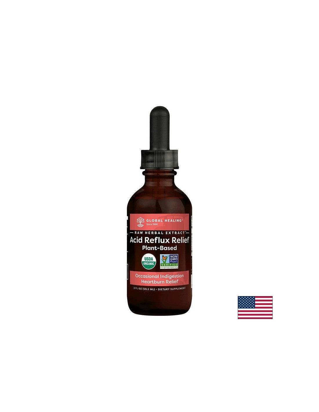 Za želodčni refluks in zgago - kapljice z zeliščnimi izvlečki, rastlinskimi olji in jabolčnim kisom, 59,2 ml