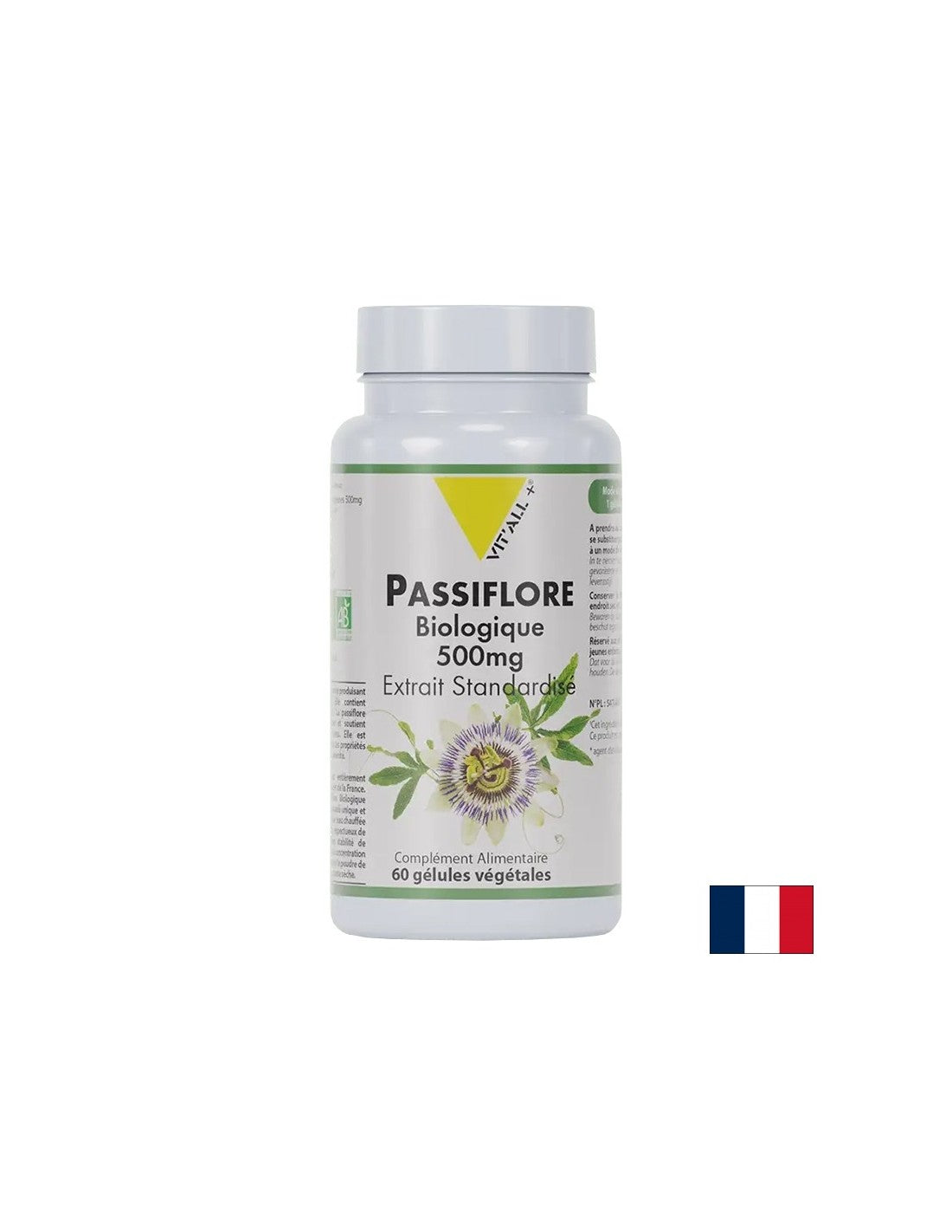 Stres in nespečnost - Passionflower, Bio, 500 mg x 60 kapsul