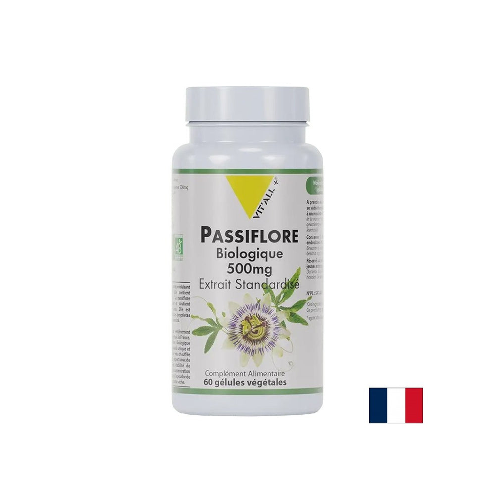 Stres in nespečnost - Passionflower, Bio, 500 mg x 60 kapsul