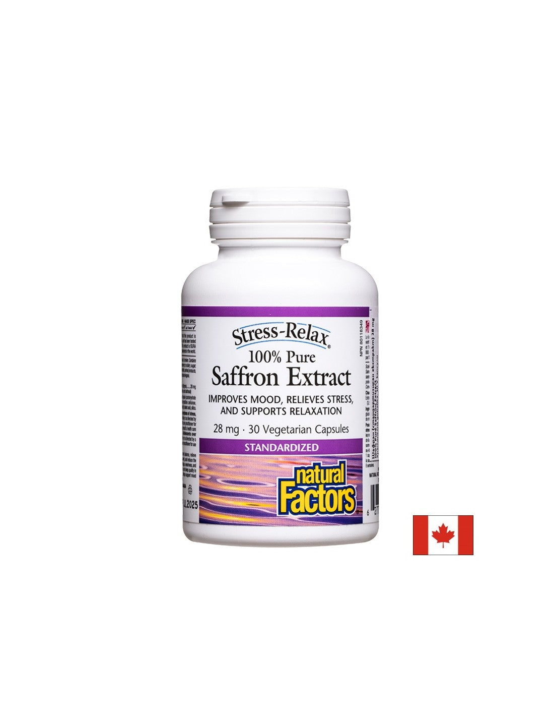 Stress and Depression - Saffron (standardized extract), 28 mg x 30 V capsules Natural Factors - Nutra Best Europe