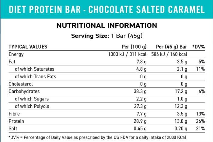 Dietna beljakovinska palica - 12 x 45 gramov