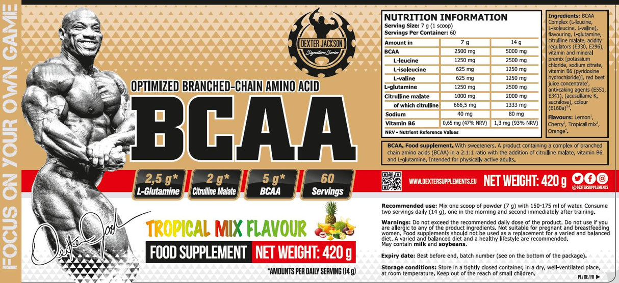 Zlata serija | BCAA z L-glutaminom in L-citrulinom malate-420 gramov