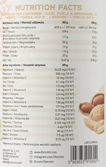 Okusni shake + vitamin 400 gramov