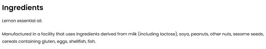 Limonino eterično olje - 15 ml