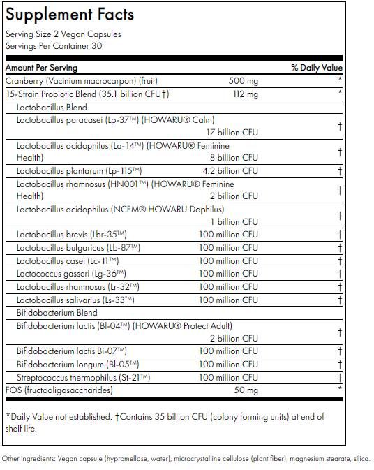 Ženski dnevni probiotik + prebiotični fos - 60 kapsul