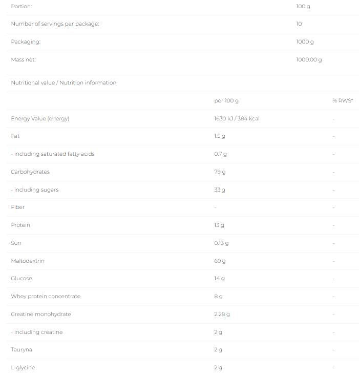 Mass Pak - 1000 gramov