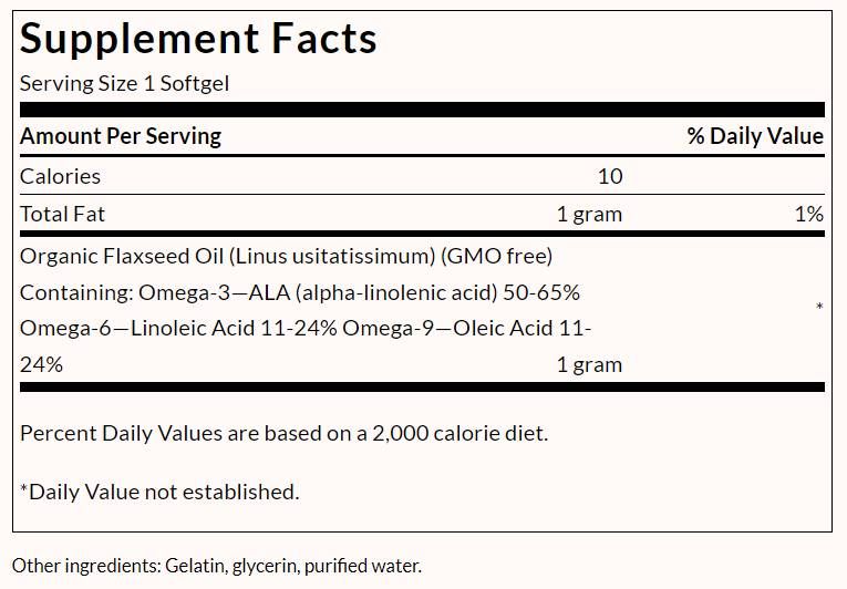 Laneno olje 1000 mg - 200 gel kapsul