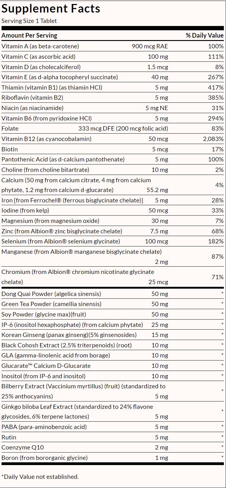 Ženska multi +hormonska podpora - 90 tablet