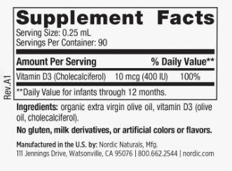 Otroški vitamin D3 400 iu - 22,5 ml