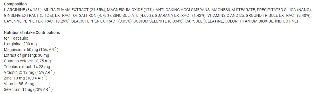 Kronoerekt Caps | Spolna uspešnost - 4 kapsule