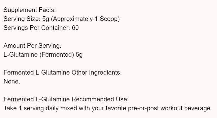 Fermentirani L -glutamin - 300 gramov
