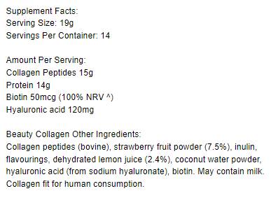 Lepotni kolagen | s kolagenskimi peptidi in hialuronsko kislino - 271 gramov