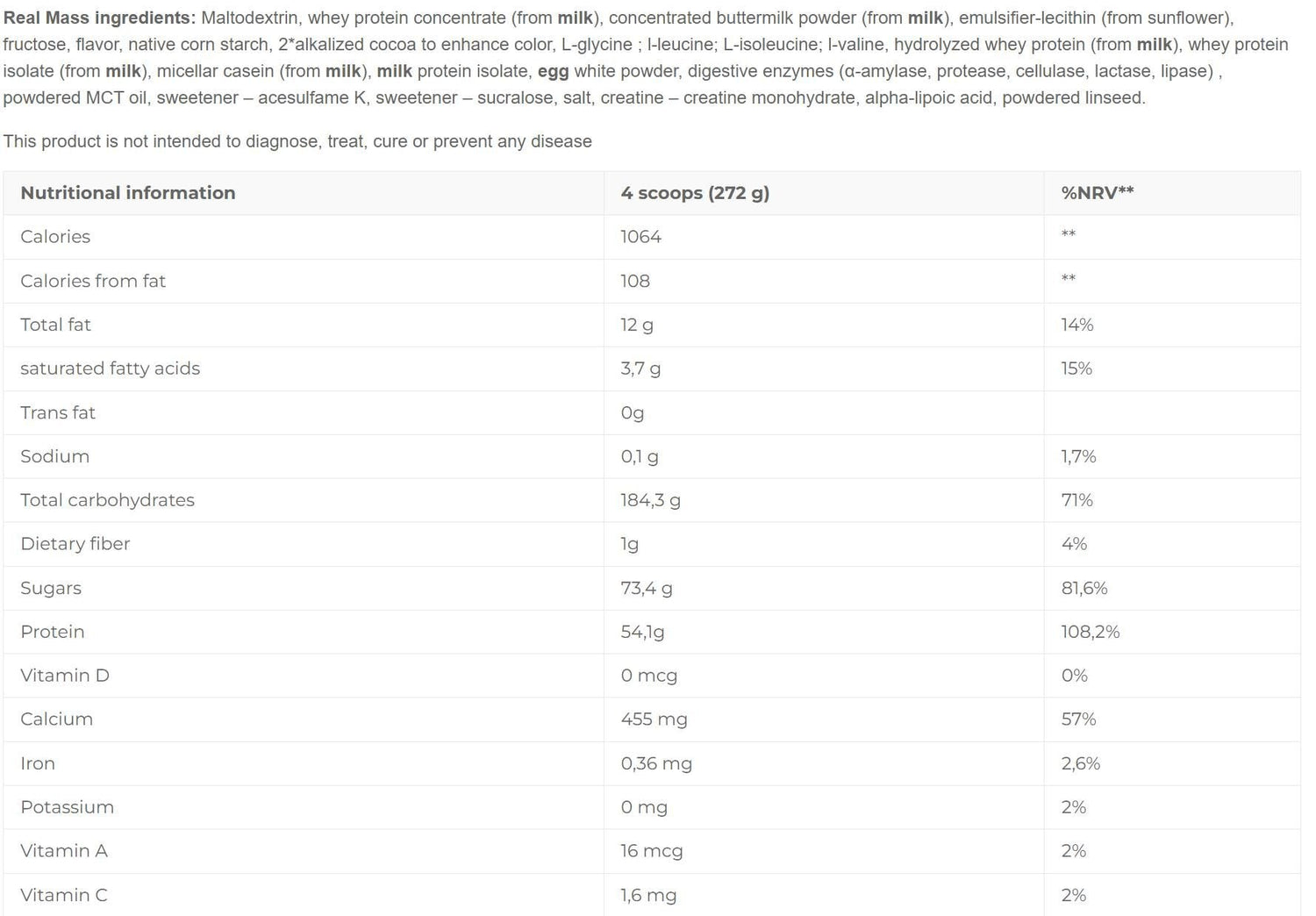 Prava množična napredna - 2720 gramov