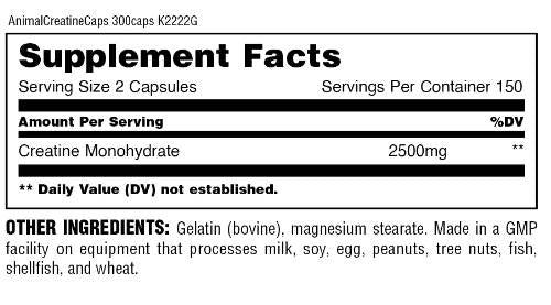 Mikronizirane kapsule za živalske kreatin - 300 kapsul