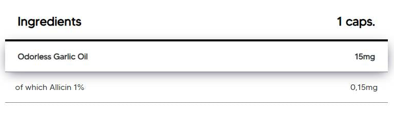 Česen 15 mg | z 1% allicinom - 120 kapsul