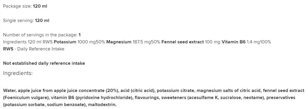 ANTYSKURCZ SHOT | Podpora proti okrnu 120 ml