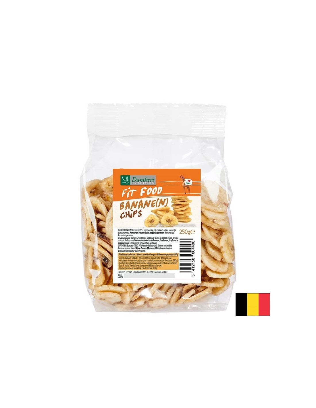 Posušeni bananini čipi, 250 g