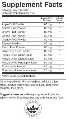 Fruit4Life 425 mg 300 tablet