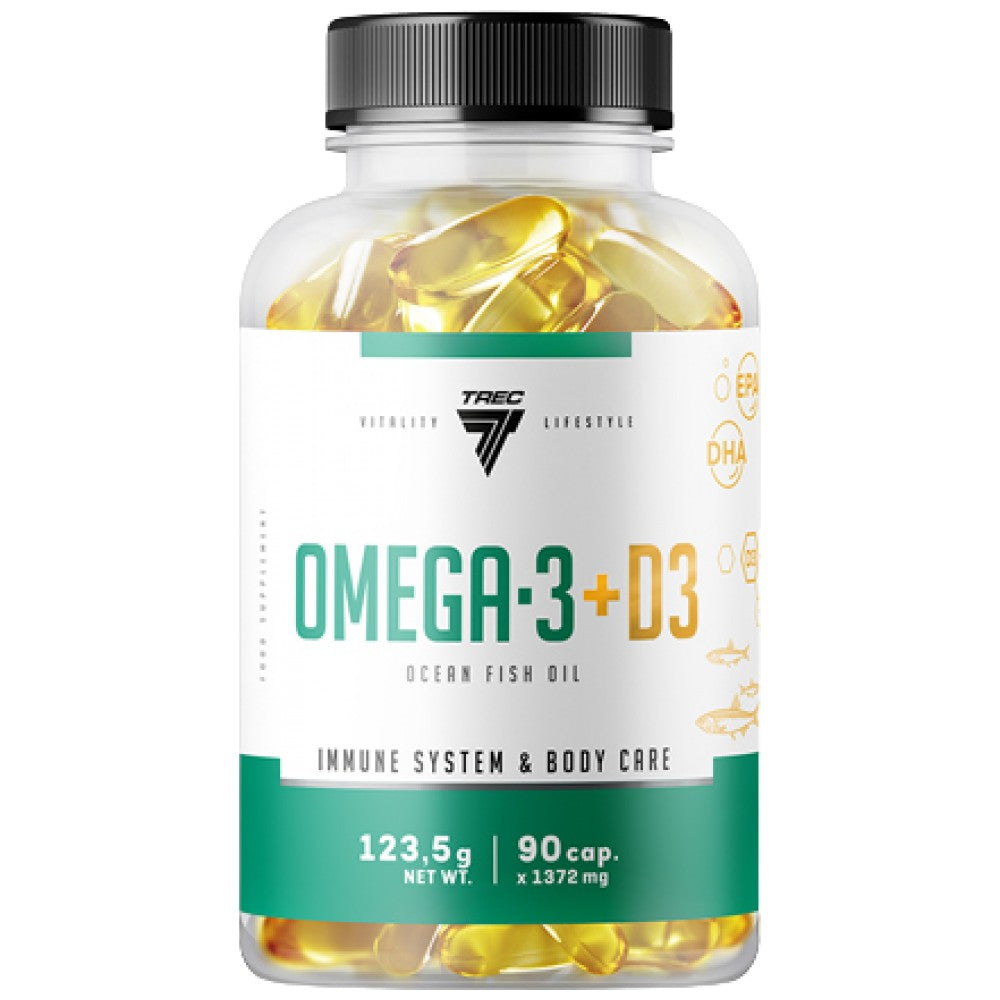 Omega-3 + D3 90 gel kapsule