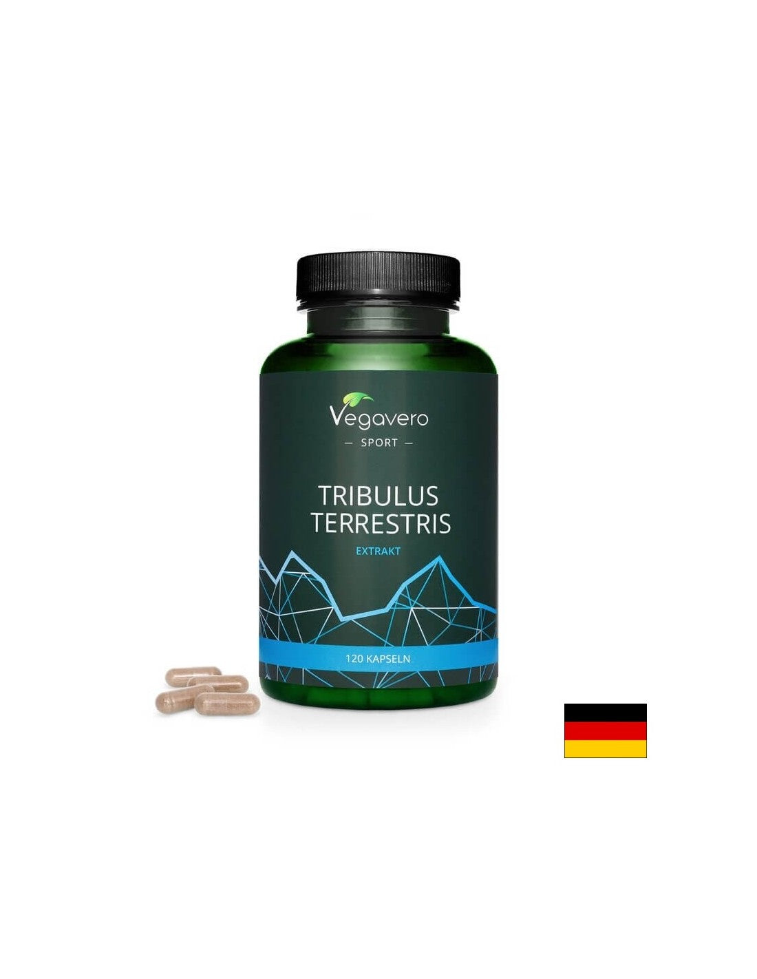 Tribulus Terrestris/ Tribulus Terrestris (Babičini zobje), 120 kapsul, 100% vegansko <tc>Vegavero</tc>