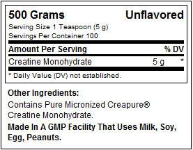 Kreatin v prahu - 120 gramov