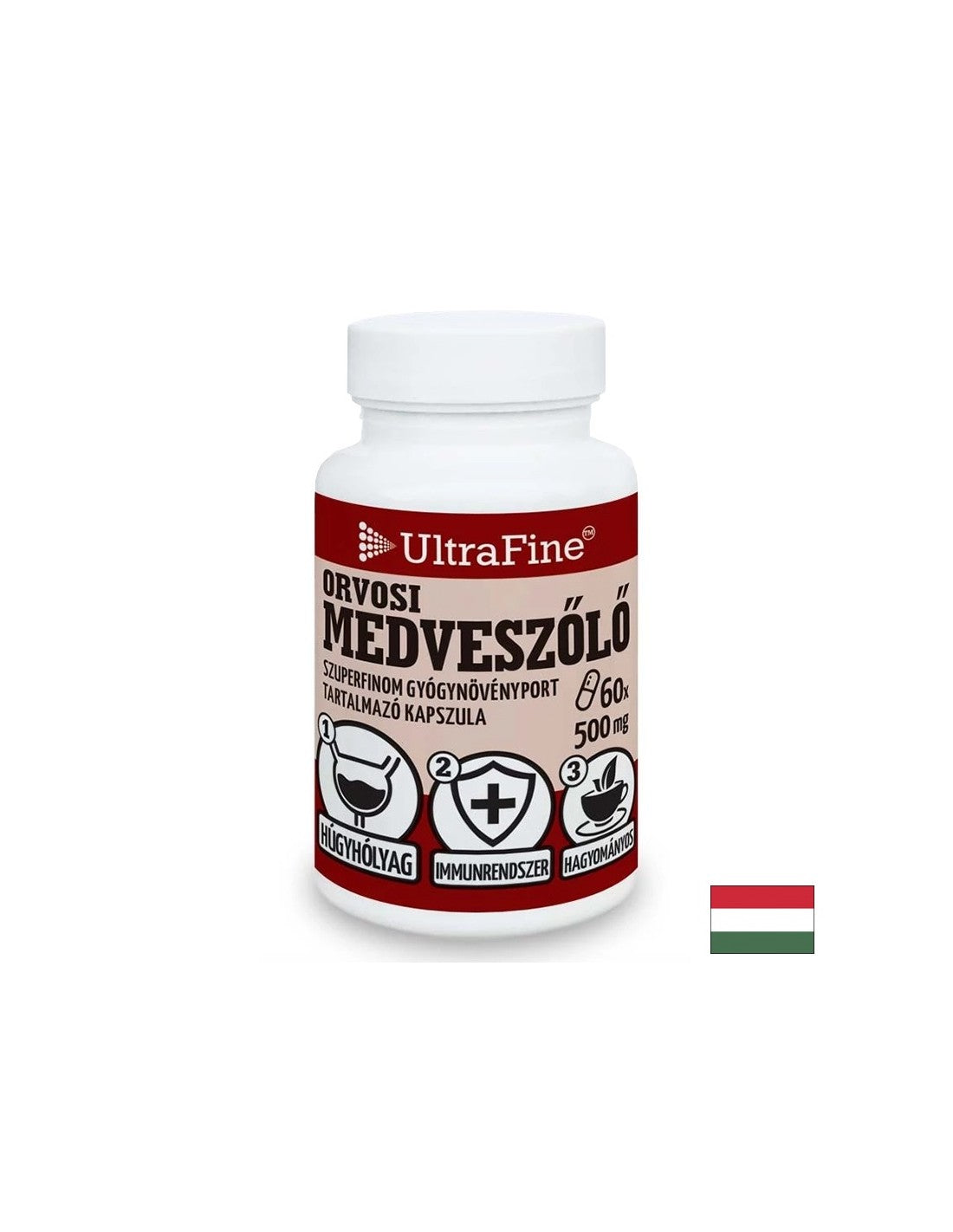 Zdravje urina - Bearberry (list), 500 mg x 60 kapsul