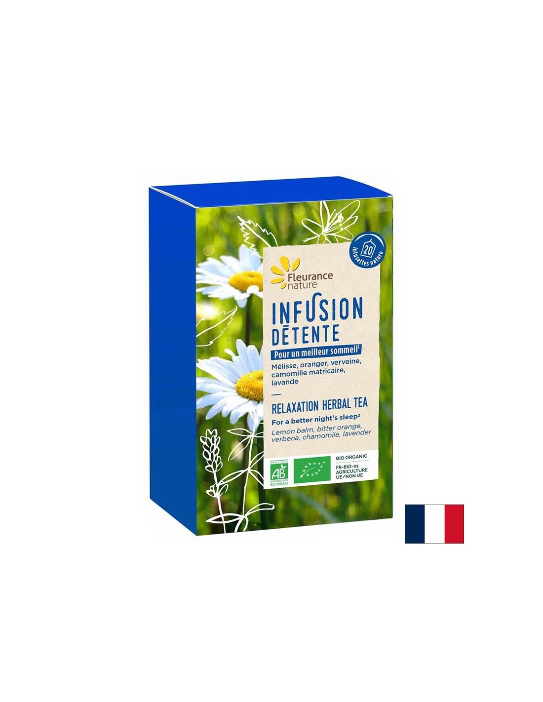 Pomirjujoč čaj za živčni sistem, bio, 20 filtrirnih vrečk