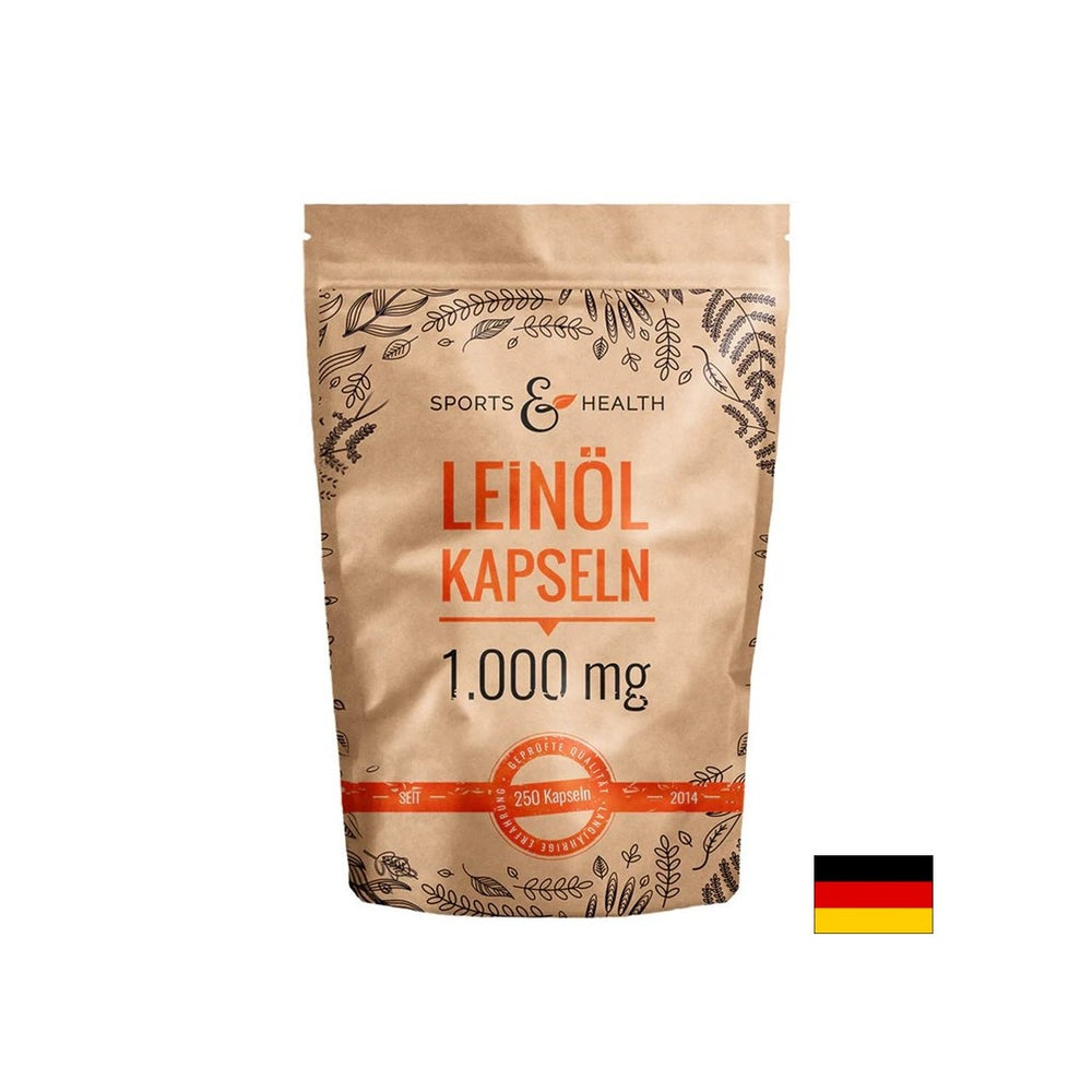 Za podporo imunosti, delovanju srca in možganov - laneno olje, 1000 mg x 250 kapsul