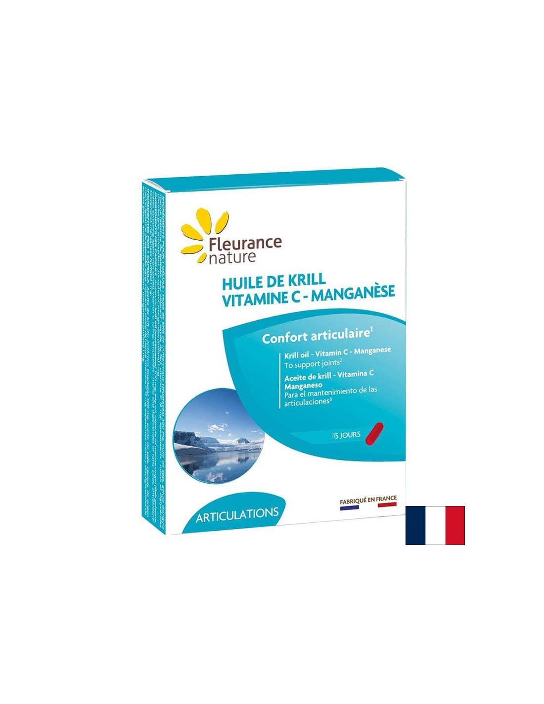 V podporo kosti in srcem - kril (olje) + vitamin C in mangan, 300 mg x 15 kapsul