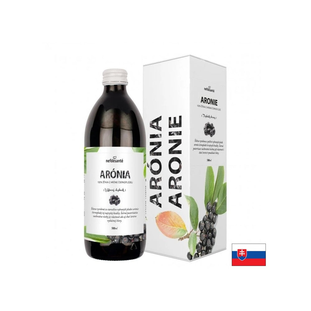 Aronia Juice - močan antioksidant - srce, presnovo in zdravje jeter, 500 ml, 10 odmerkov