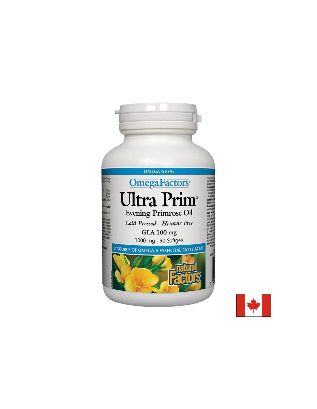 Ultra Prim Evening Primrose olje 1000 mg - 90 gel kapsul