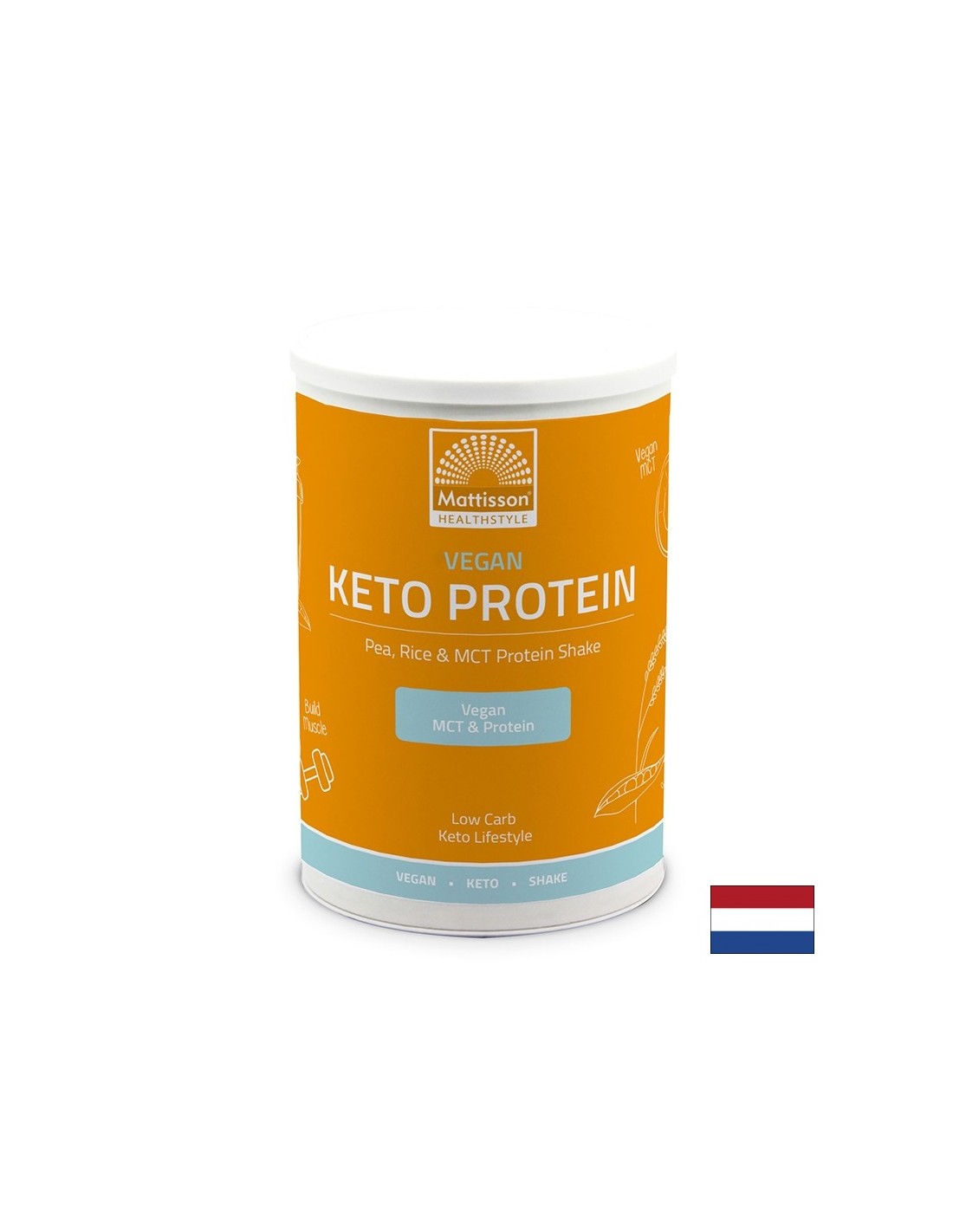 Vegan Keto Protein Shake - Peas, Rice, MCT, 350g Powder Mattisson Healthstyle - Nutra Best Europe