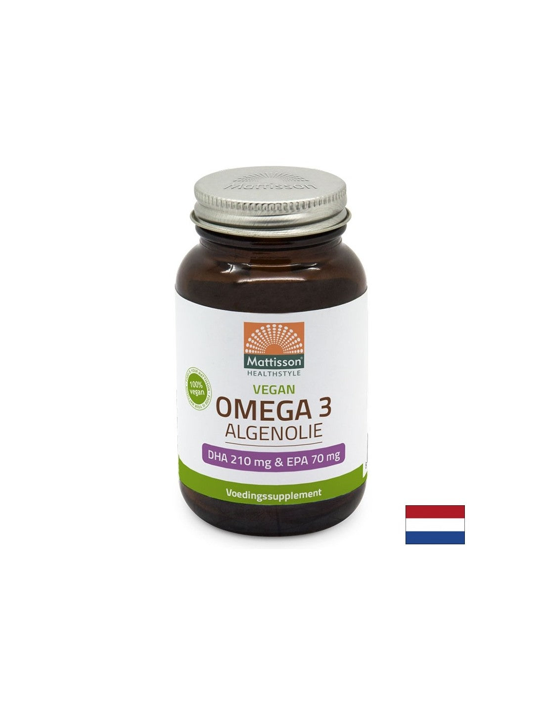 Veganska omega-3 iz alg, DHA 210 mg/ EPA 70 mg x 60 kapsul