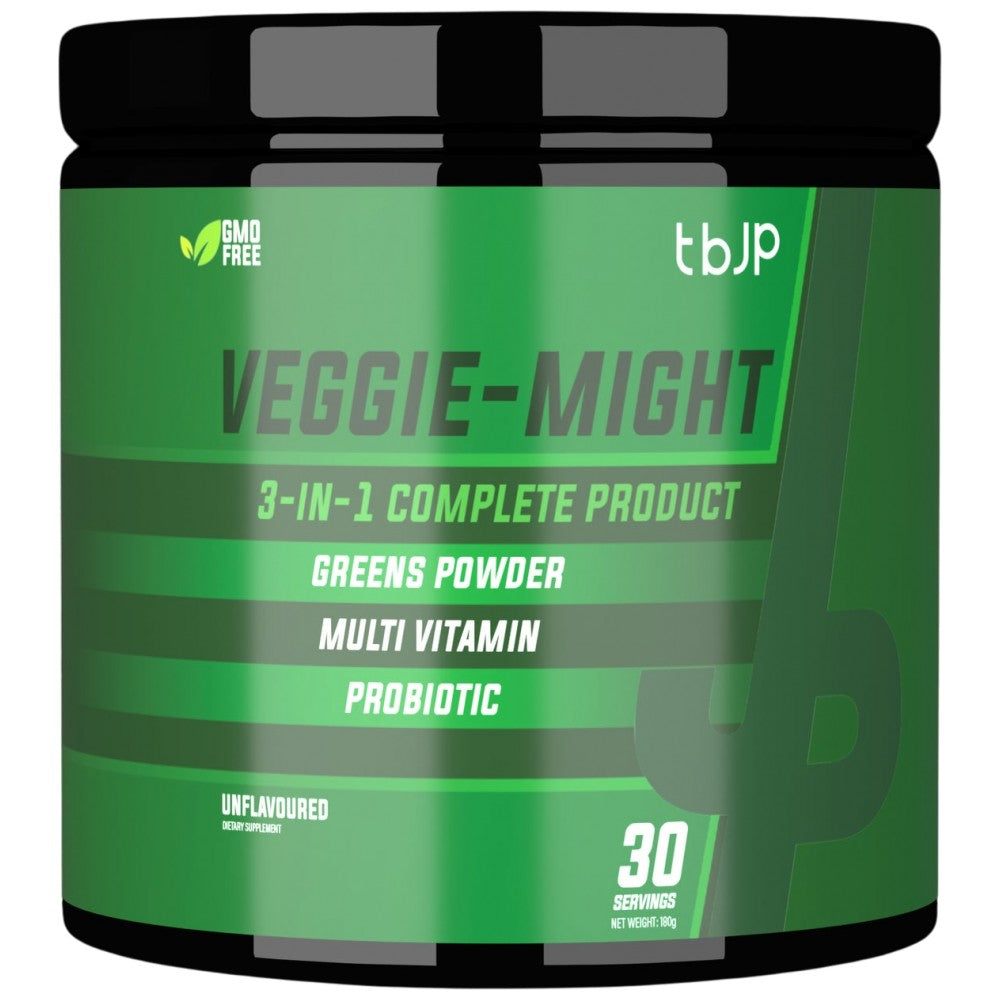 Veggie-Might | 3 v 1 popolna formula ~ Zeleni in več vitamina in probiotika - 180 gramov