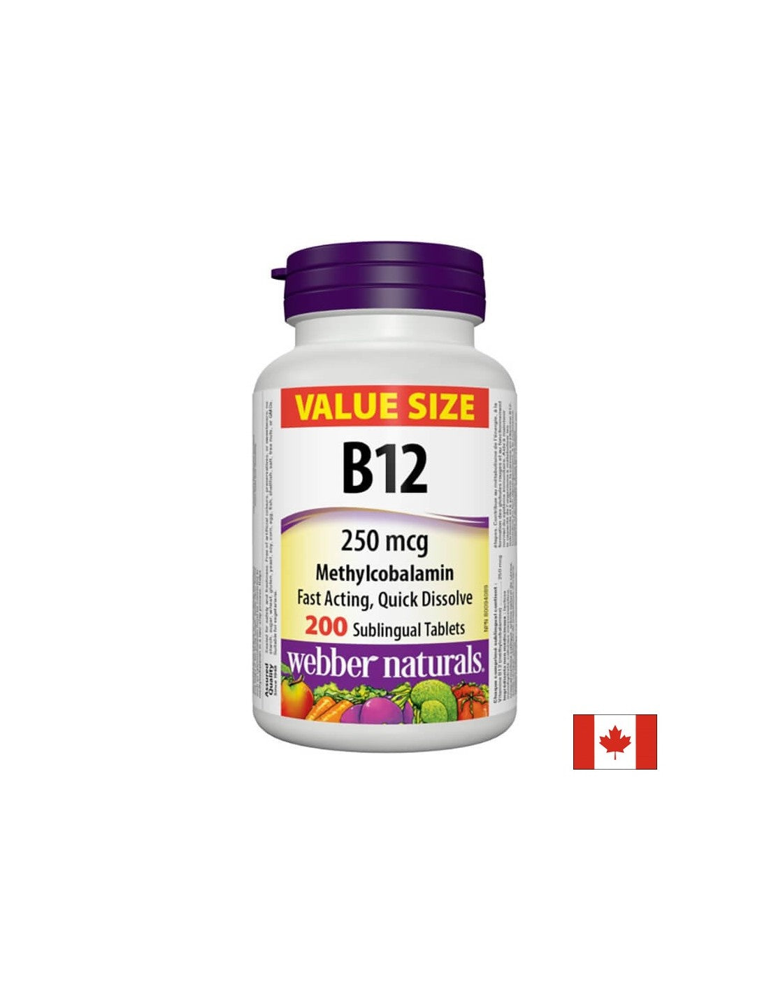 Vitamin B12 metilkobalamin - vitamin B12 metilkobalamin 250 µg, 200 Sublinglual tablete
