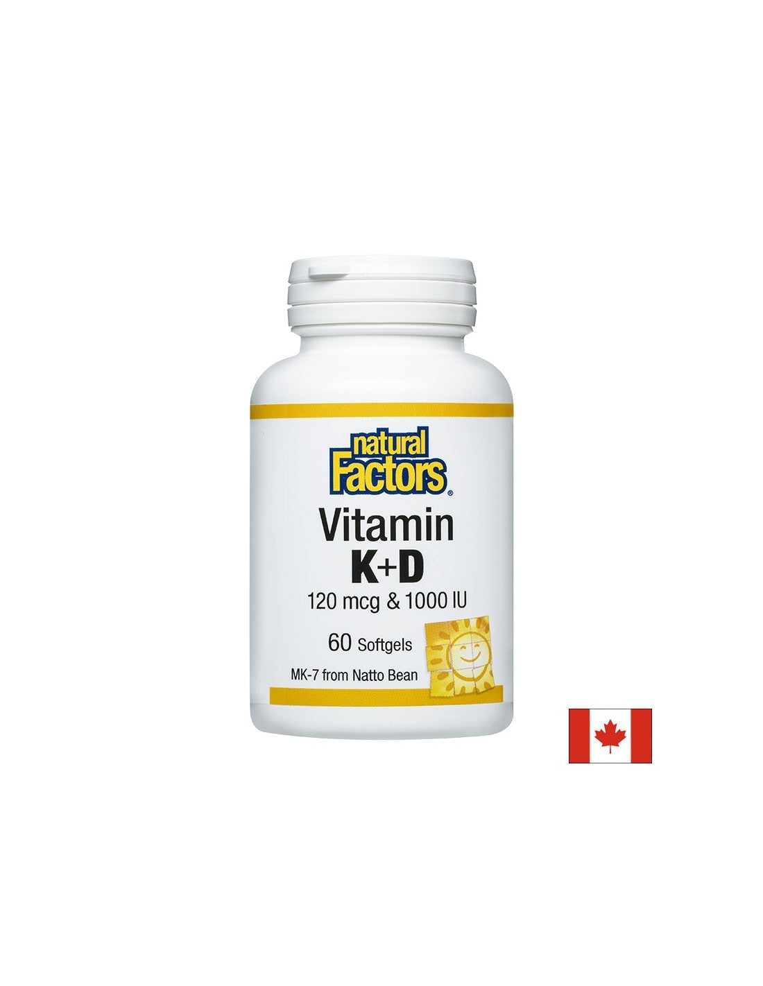 Vitamin K2 120 mcg in D3 1000 IE, 60 mehkih kapsul <tc>Natural Factors</tc>