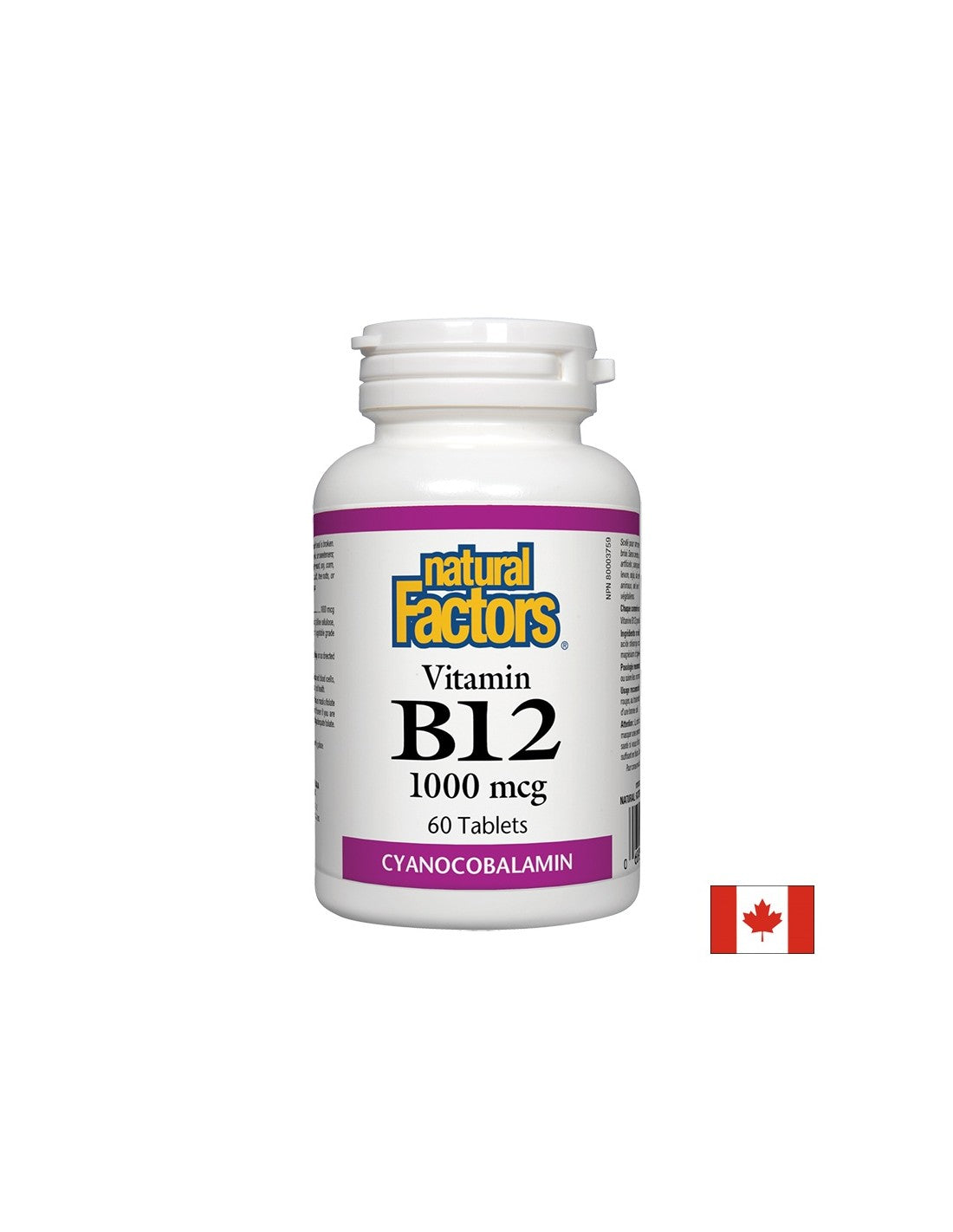 Vitamin B12 cianokobalamin 1000 mcg - 60 tablet