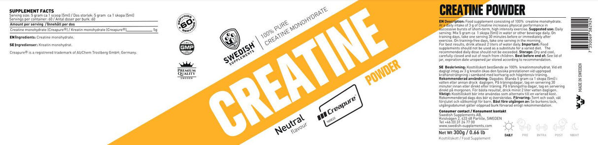 Creatine Creapure® v prahu - 300 gramov