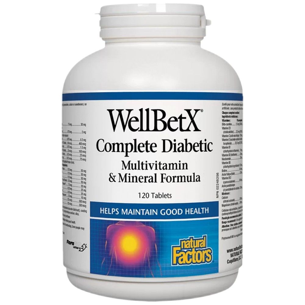 Wellbetx® Popolna diabetik - 120 tablet