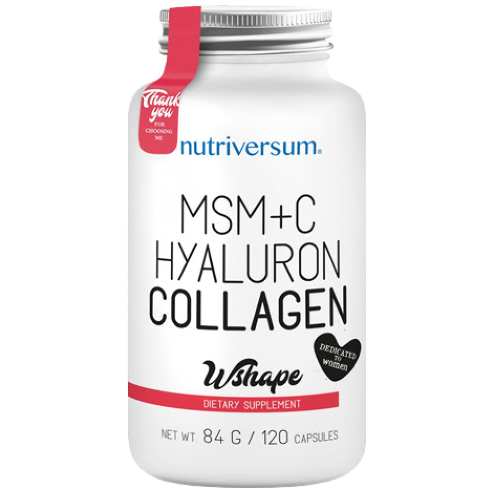 Kolagen, hialuron, MSM + vitamin C - 120 kapsul