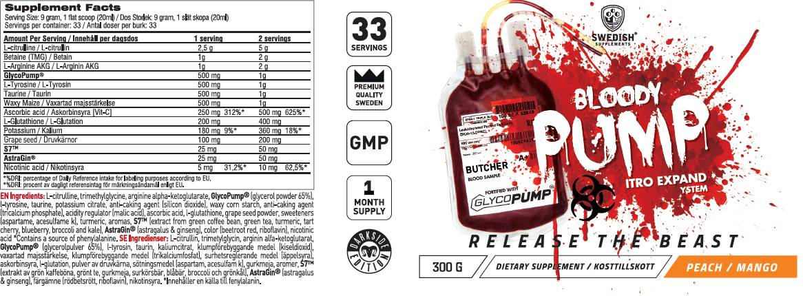 Krvavi sistem za širjenje črpalk / brez stimu - 300 gramov