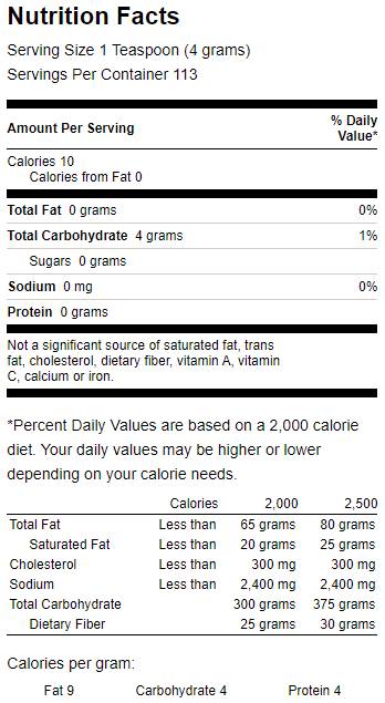100% čista zrnca ne-GMO ksilitola 454 gramov