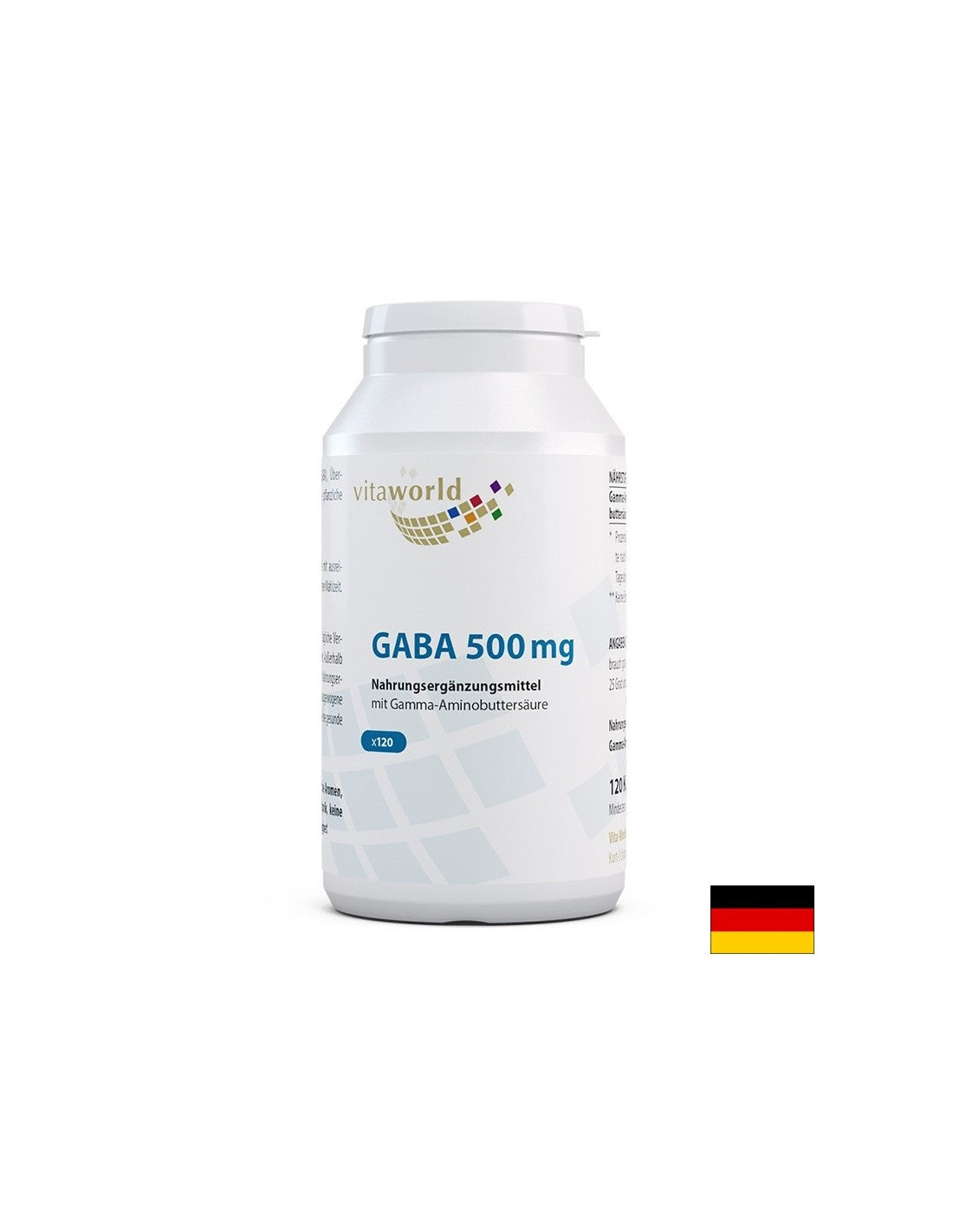 Za sprostitev živčnega sistema - GABA (gama -aminobutirična kislina), 500 mg x 120 kapsul