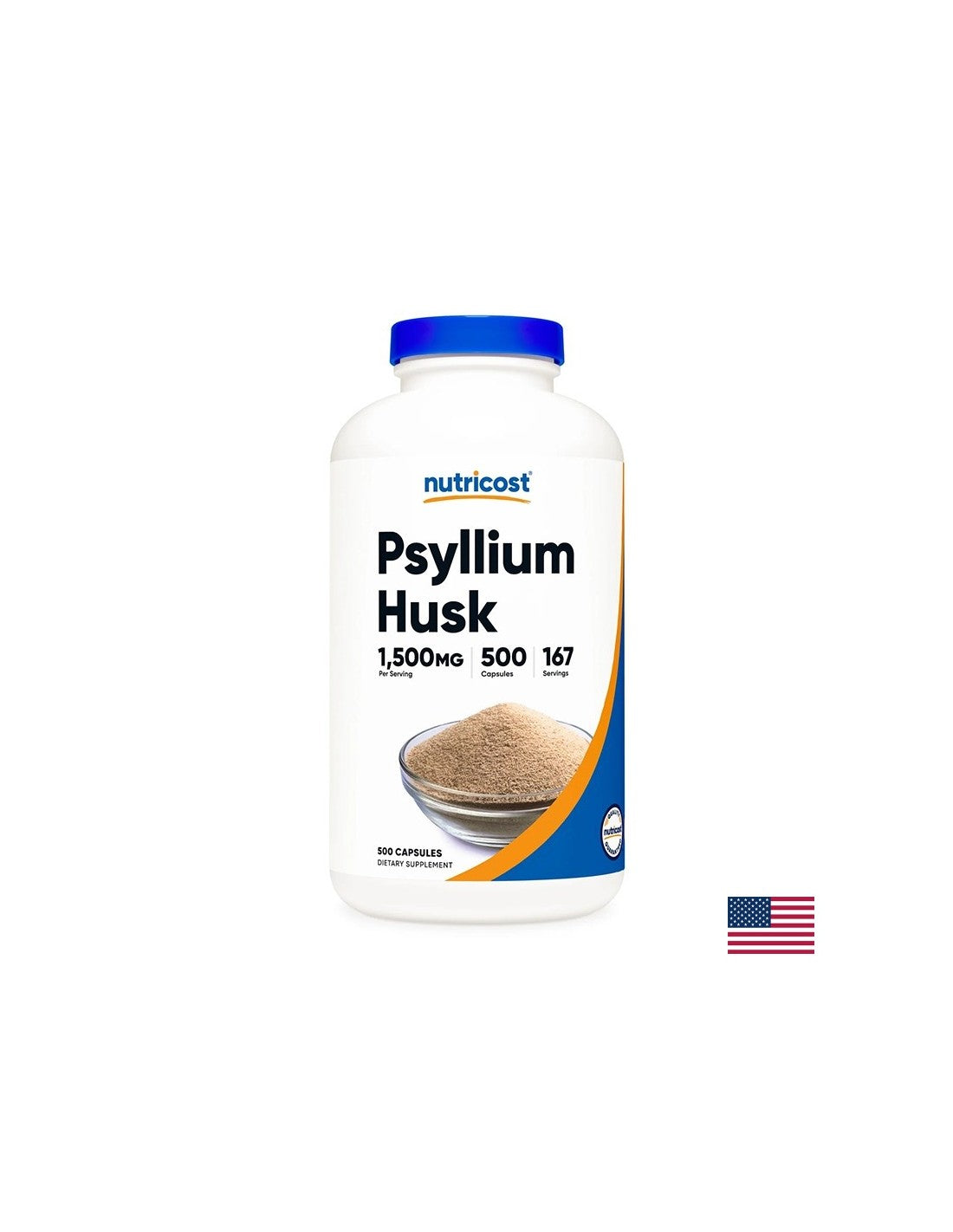 Constipation - Psyllium (husk), 500 capsules