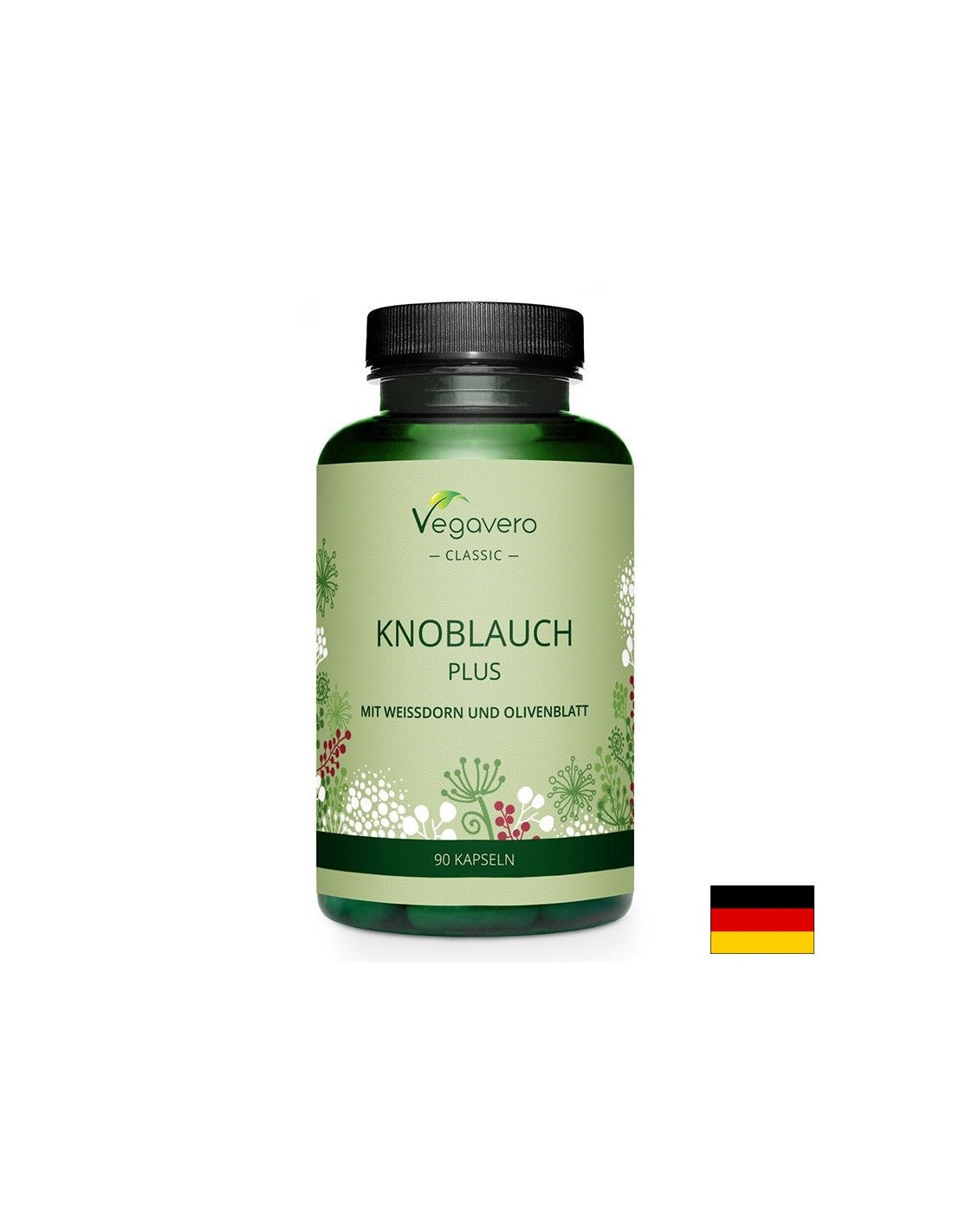 Zdravo srce - črni česen + glog in oljčni listi, 90 kapsul 5,5x8h