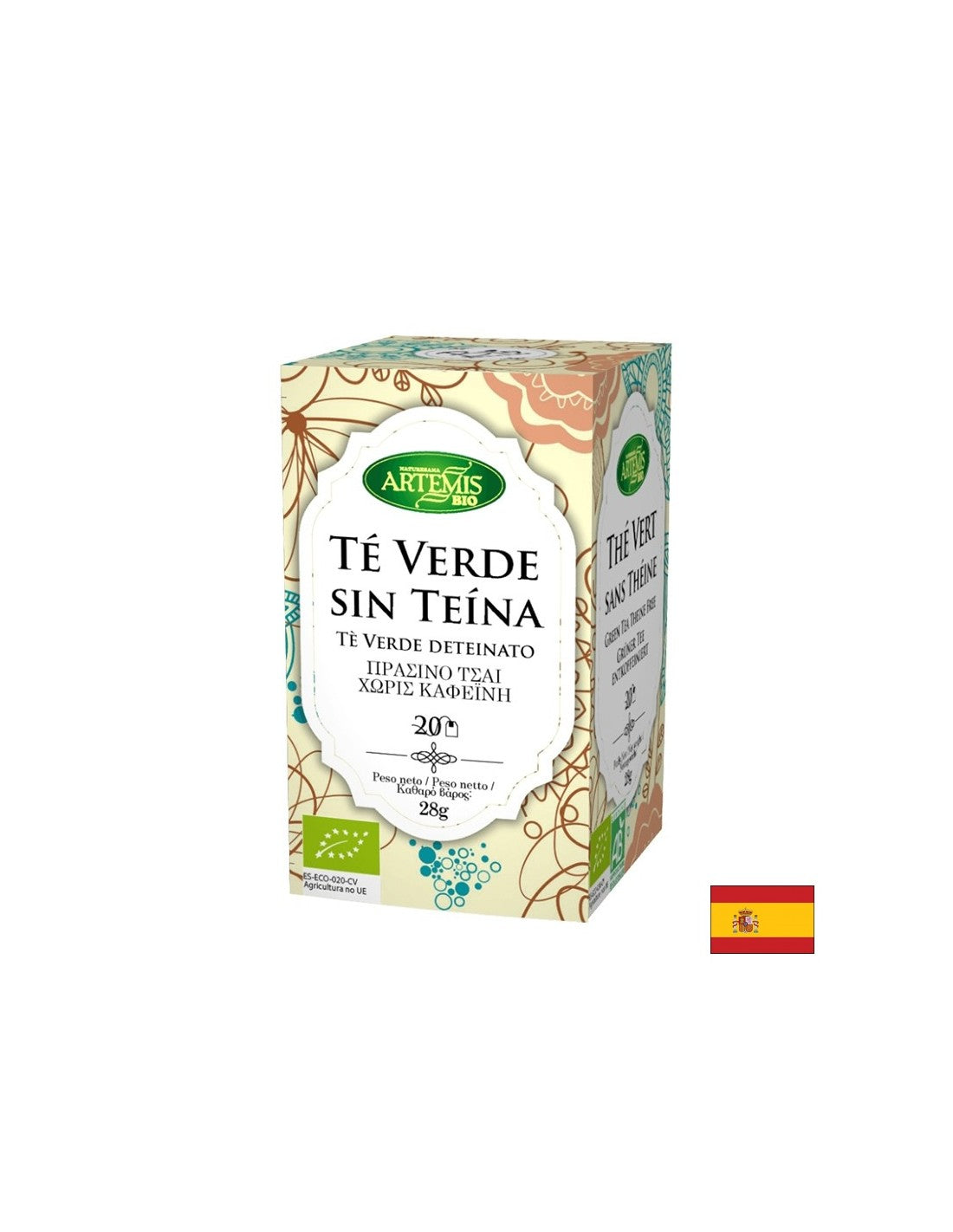 Zeleni čaj brez kofeina, 20 filtrirnih vrečk