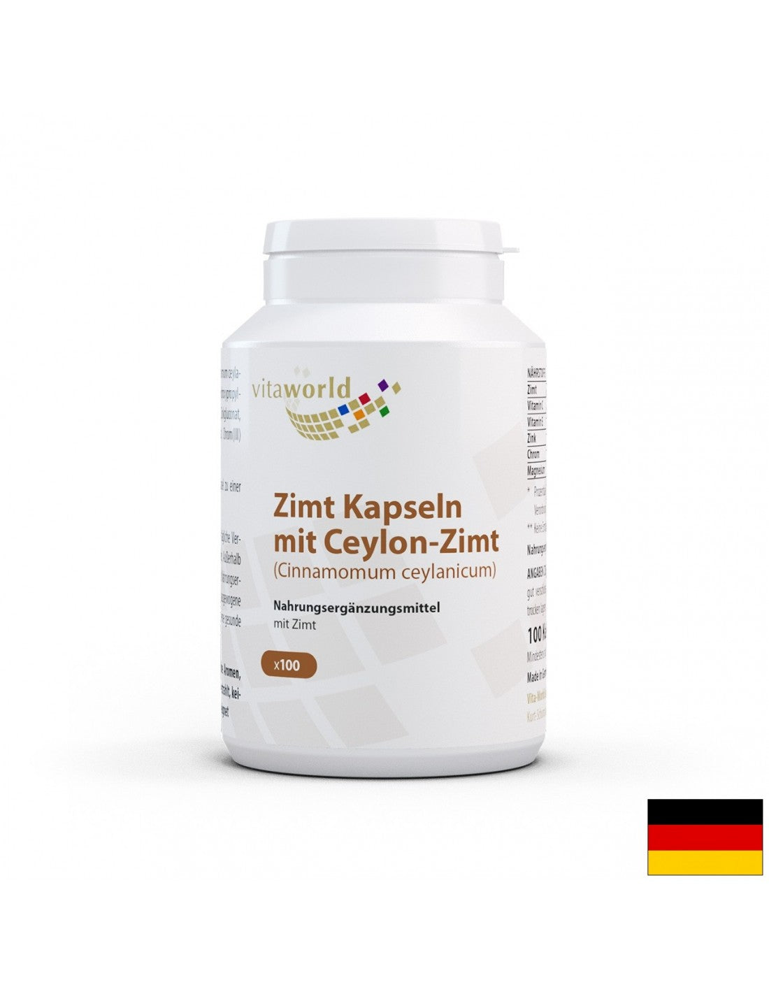 Zimt kapsen mit ceylon-Zimt / Ceylon cimet, 100 kapsul
