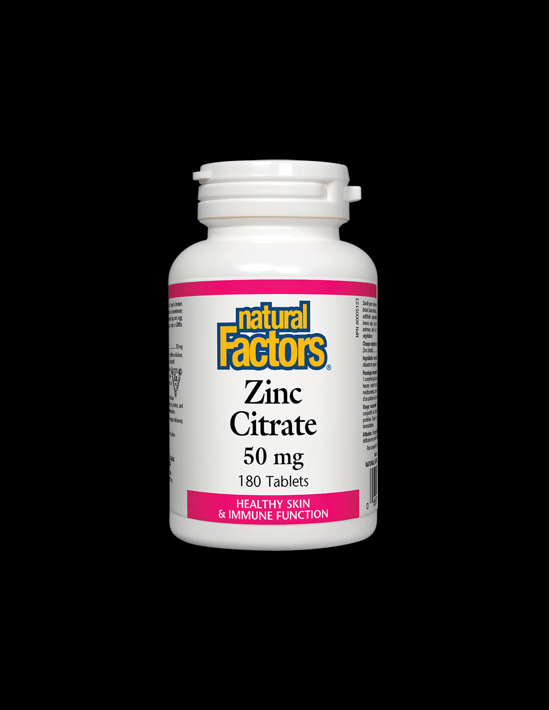 Zinc Citrate / Zinc (citrate) 50 mg x 180 tablets Natural Factors - Nutra Best Europe