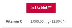 Vitamin C 1000 Sport Endurance | Šumeča - 20 topnih tablet
